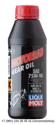 Масло трансмиссионное Liqui Moly Motorrad Gear Oil  75W-90 (синт.) 0,5л , (7589)