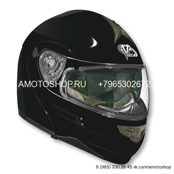 Шлем (модуляр) HD185 Solid черный матовый
