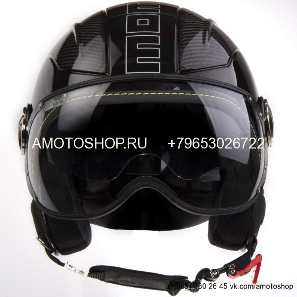 Шлем Momo Design AVIO черный/carbon глянцевый