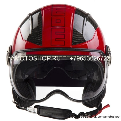 Шлем Momo Design AVIO красный/carbon глянцевый