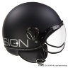 Шлем Momo Design FGTR Classic черный/серебристый матовый