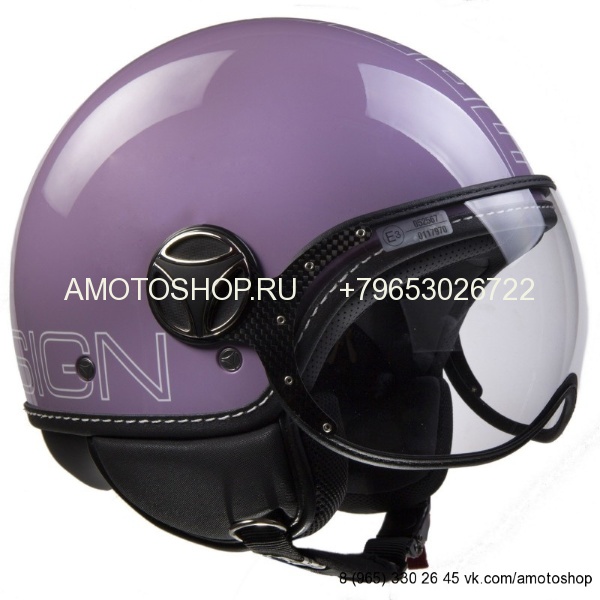 Шлем Momo Design FGTR Glam фиолетовый глянцевый
