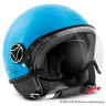 Шлем Momo Design FGTR Glam голубой глянцевый