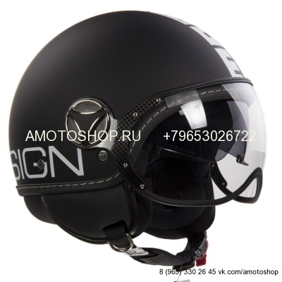 Шлем Momo Design FGTR New Generation черный/белый матовый