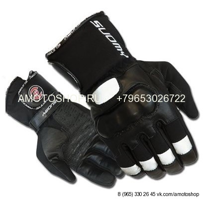 Перчатки кожаные SUOMY W-SOFT черные