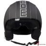 Шлем Momo Design HERO (кожа) черный/серебристый